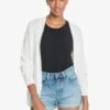 Roxy Valley Tones Cardigan In White Sweater 1 Roxy Valley Tones Cardigan In White Sweater -Tide And Style HS1618860595