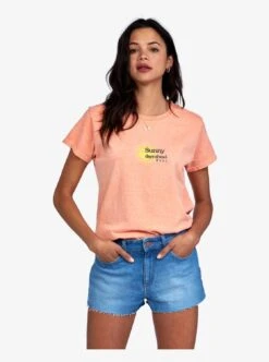Roxy Perfect Escape Oversized In Coral Shirt