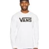 Vans Classic L/S Tee (white/black) -Tide And Style Z4009581