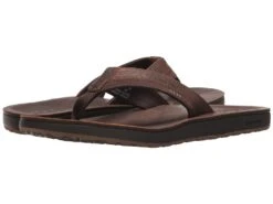 Reef Leather Contour Cushion (chocolate)