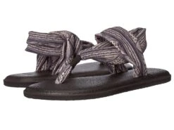 Sanuk Yoga Sling 2 Prints (tan/black Geo Stripes)