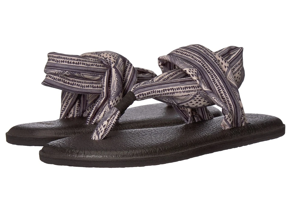 Sanuk Yoga Sling 2 Prints (tan/black Geo Stripes) 3 Sanuk Yoga Sling 2 Prints (tan/black Geo Stripes)