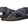 Sanuk Yoga Sling 2 Prints (navy Multi Geo Stripes) 2 Sanuk Yoga Sling 2 Prints (navy Multi Geo Stripes) -Tide And Style Z4194913