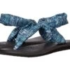 Sanuk Yoga Sling Ella Prints (navy Space Dye) -Tide And Style Z4195083