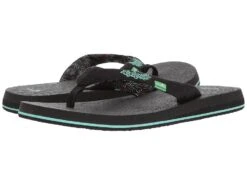 Sanuk Yoga Paradise 2 (black Paradise Palms)