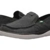 Sanuk Vagabond Tripper Grain Slub (black Slub) -Tide And Style Z4195707