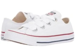 Converse Chuck Taylor(r) All Star Canvas Big Eyelets Ox (white/insignia/garnet)