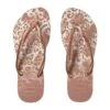 Havaianas Slim Animals Flip Flops (white/golden Blush) -Tide And Style Z4278808