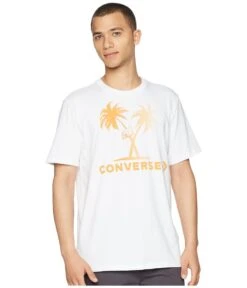 Converse Palm Trees And Hoops Tee (white)