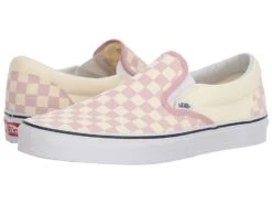 Vans Classic Slip-ontm ((checkerboard) Zephyr Pink/true White)