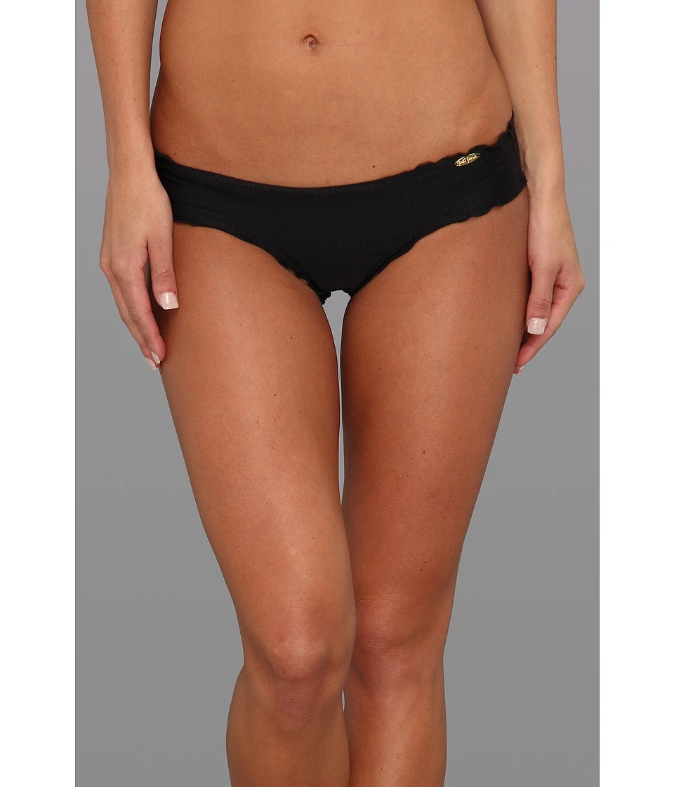 Cosita Buena Wavey Brazilian Ruched Bottom (black) 3 Cosita Buena Wavey Brazilian Ruched Bottom (black)