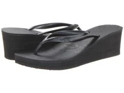 Havaianas High Fashion Flip Flops (black)