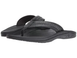 OluKai Hokua Leather (black/black)