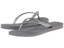 Havaianas Slim Flip Flops (steel Grey)