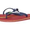 Havaianas Brasil Logo Unisex Flip Flops (red)