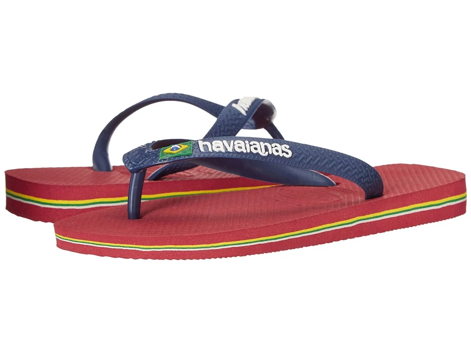 Havaianas Brasil Logo Unisex Flip Flops (red) 3 Havaianas Brasil Logo Unisex Flip Flops (red)
