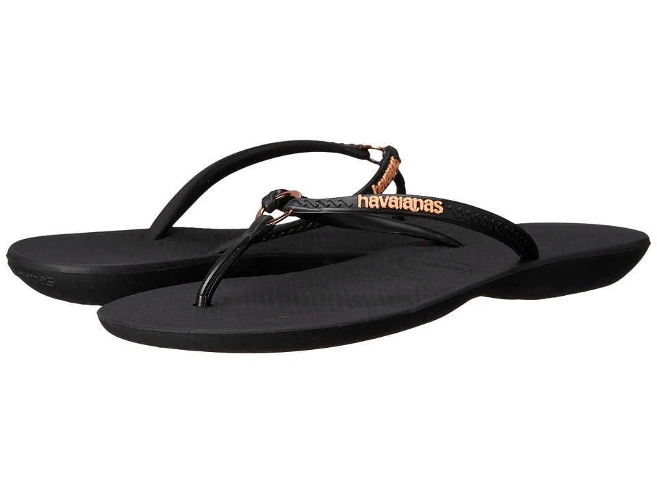 Havaianas Ring Flip Flops (black/black) 3 Havaianas Ring Flip Flops (black/black)